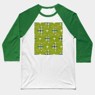 Seamless Chiyogami Japanese Rice Paper Motif Seamless Pattern Baseball T-Shirt